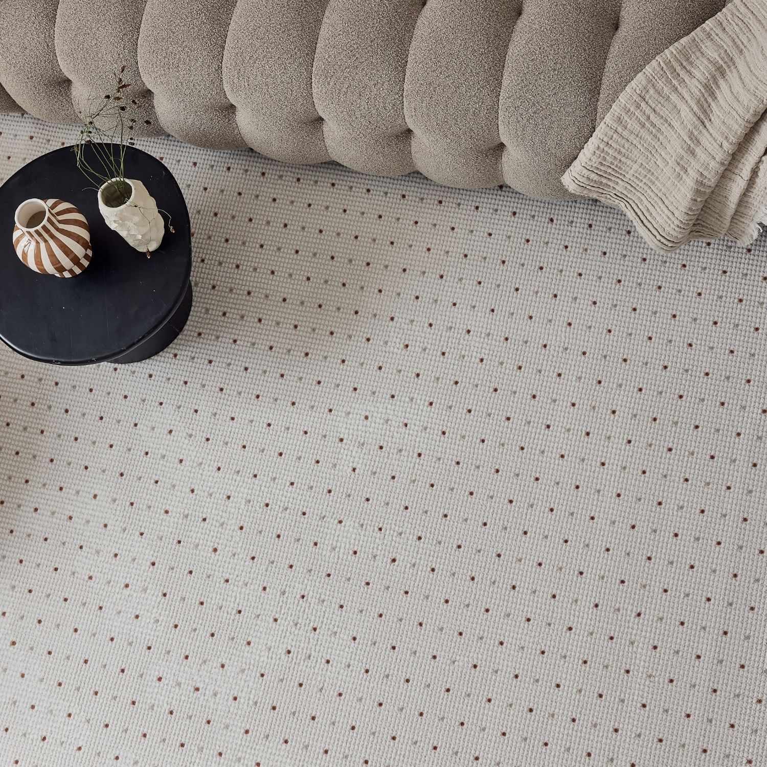 Carmel Cream-Terra Dots Rug | 6080 - Image 6
