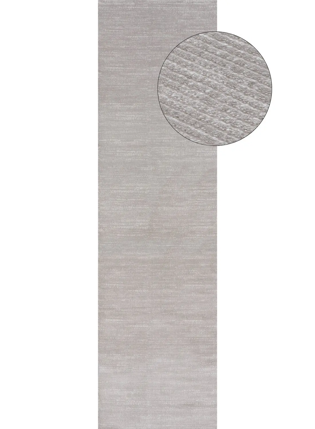 Carmel Grey-Cream Striped Rug | 6020 - Image 10