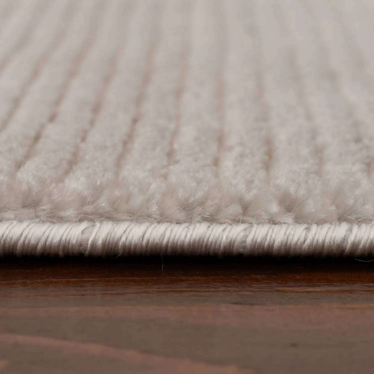 Carmel Grey-Cream Striped Rug | 6020 - Image 4