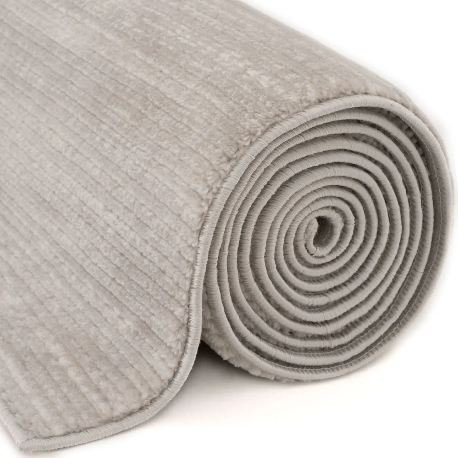 Carmel Grey-Cream Striped Rug | 6020 - Image 5