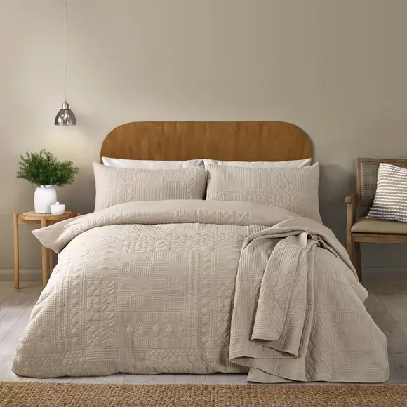 Catherine Lansfield Folkstone Geo Duvet Cover & Pillowcase Set