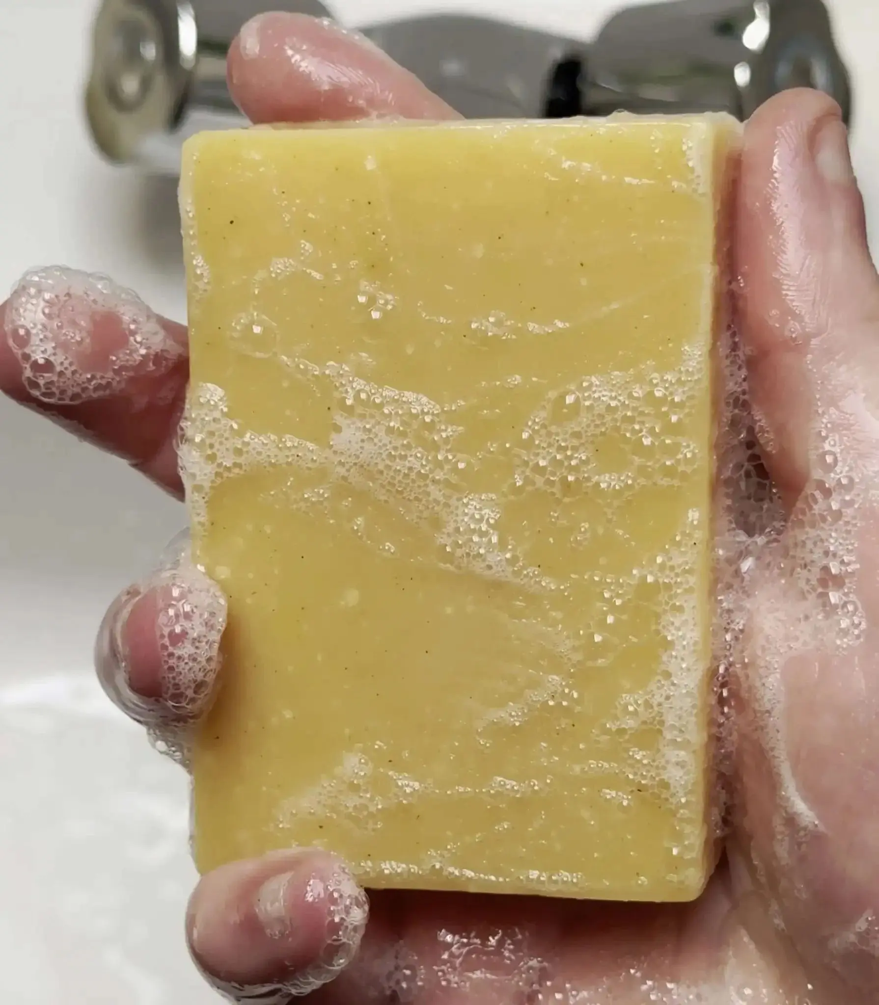 Cedarwood & Spanish Verbena with Turmeric Natural Soap Bar - Image 4