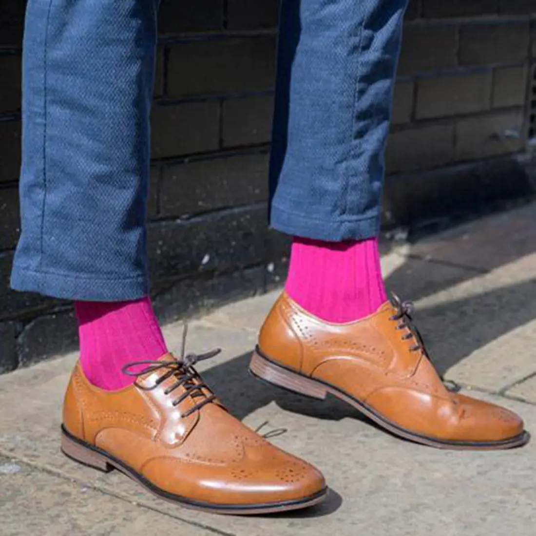 Cerise Bamboo Socks (Comfort Cuff) - Image 2