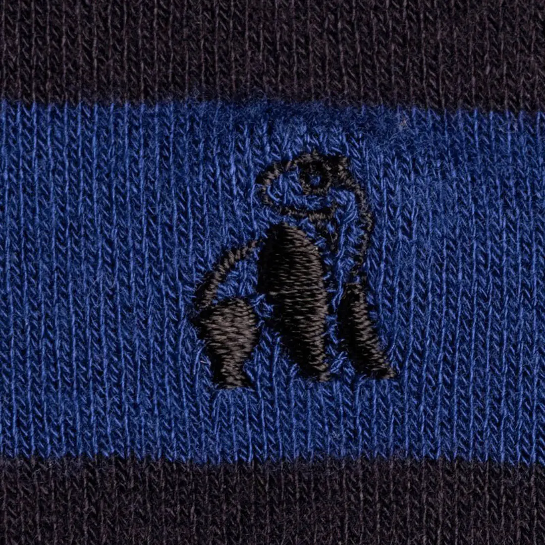 Charcoal Striped Bamboo Socks (Comfort Cuff) - Image 3