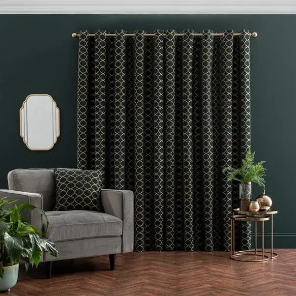 Chenille Ogee Eyelet Curtains - Image 19
