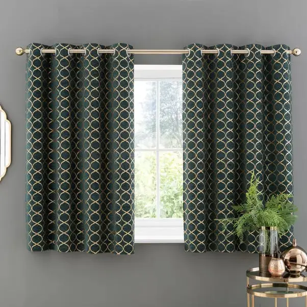 Chenille Ogee Eyelet Curtains - Image 20