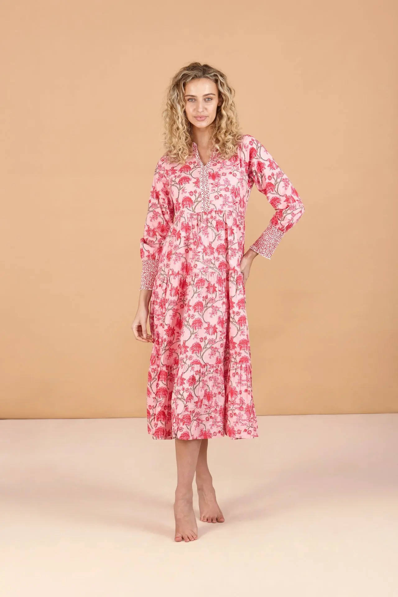 Cherry Blossom Cotton Dress