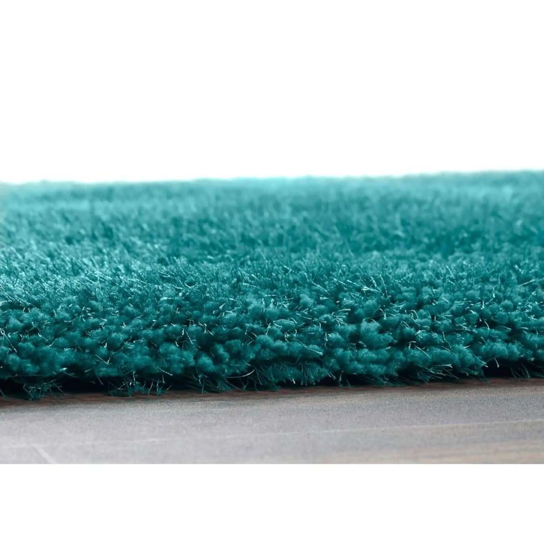 Chicago Dark Teal Shaggy Rug - Image 4