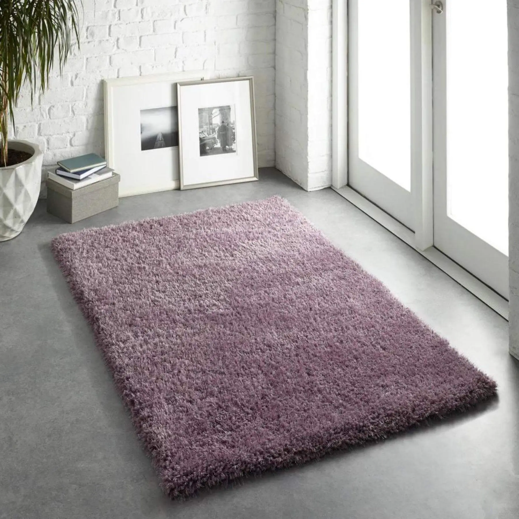 Chicago Lavender Shaggy Rug - Image 3