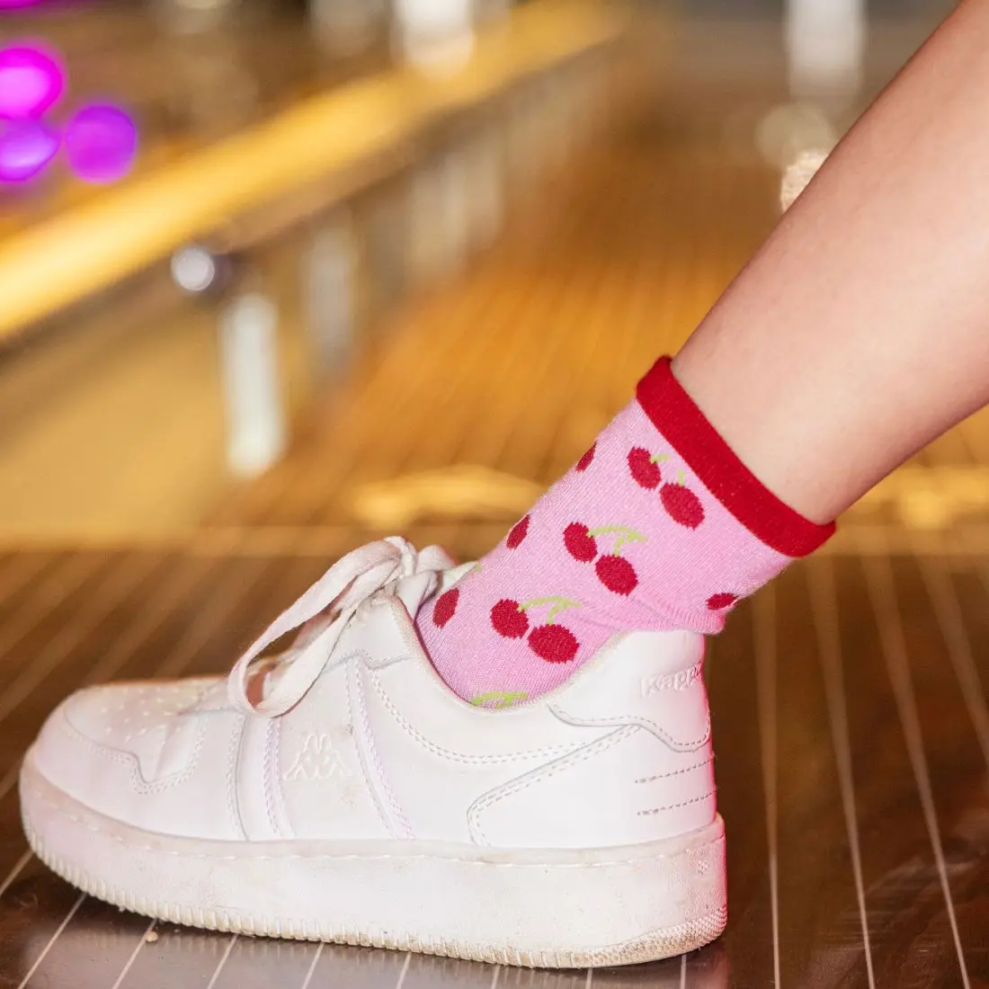Children's Cherry Bamboo Socks - Image 4