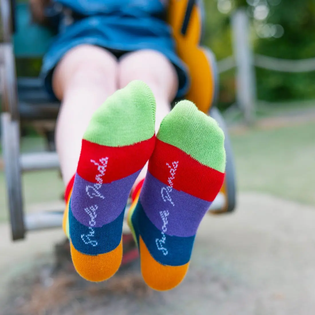 Children's Rainbow Stripe Bamboo Socks - Image 3