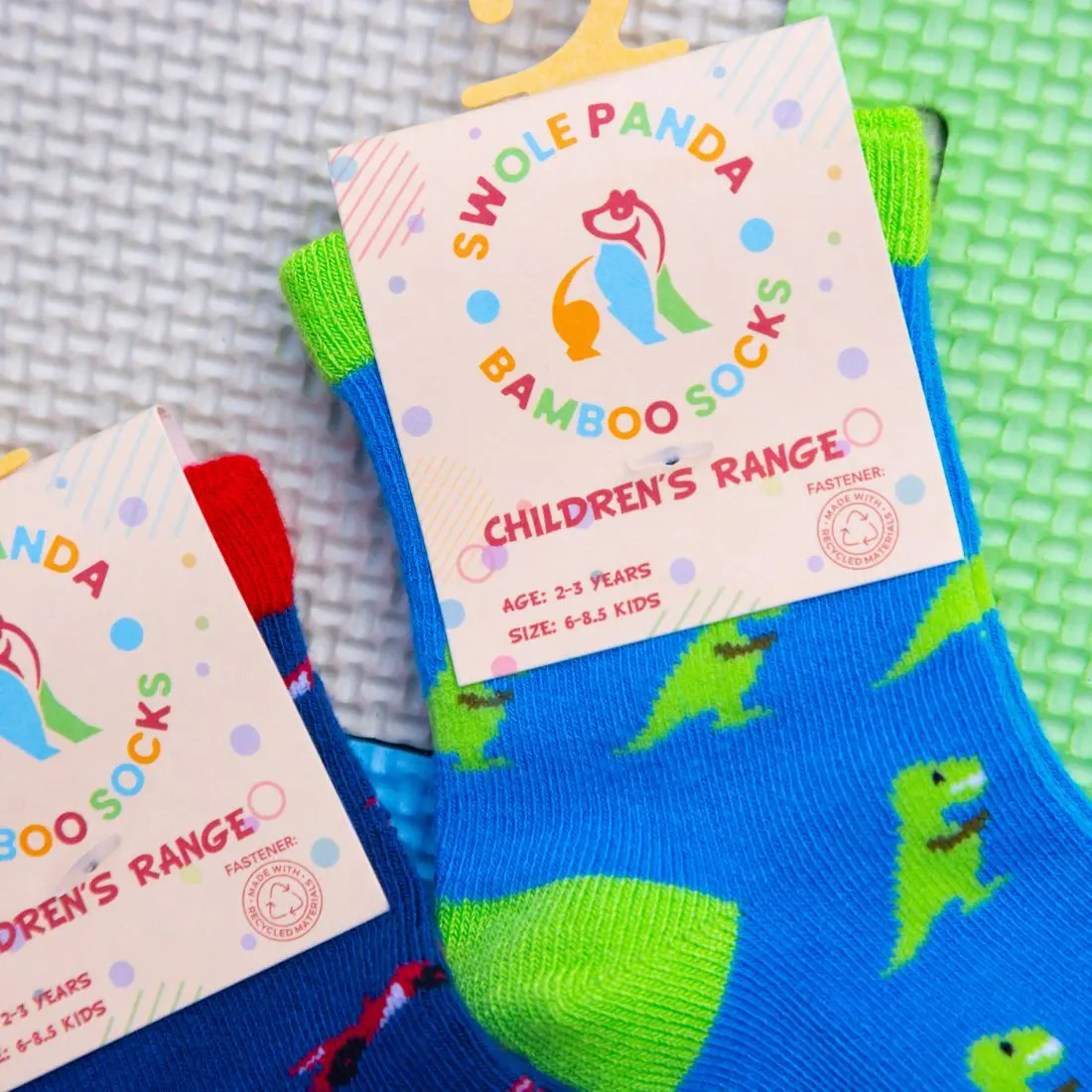 Children's T-Rex Bamboo Socks - Image 4