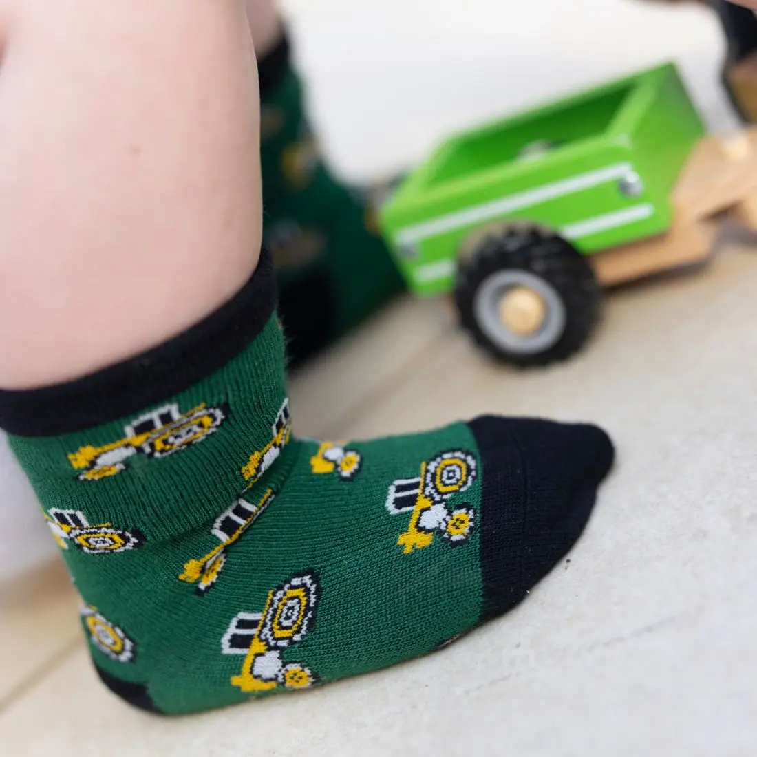 Children's Tractor Bamboo Socks - Image 3