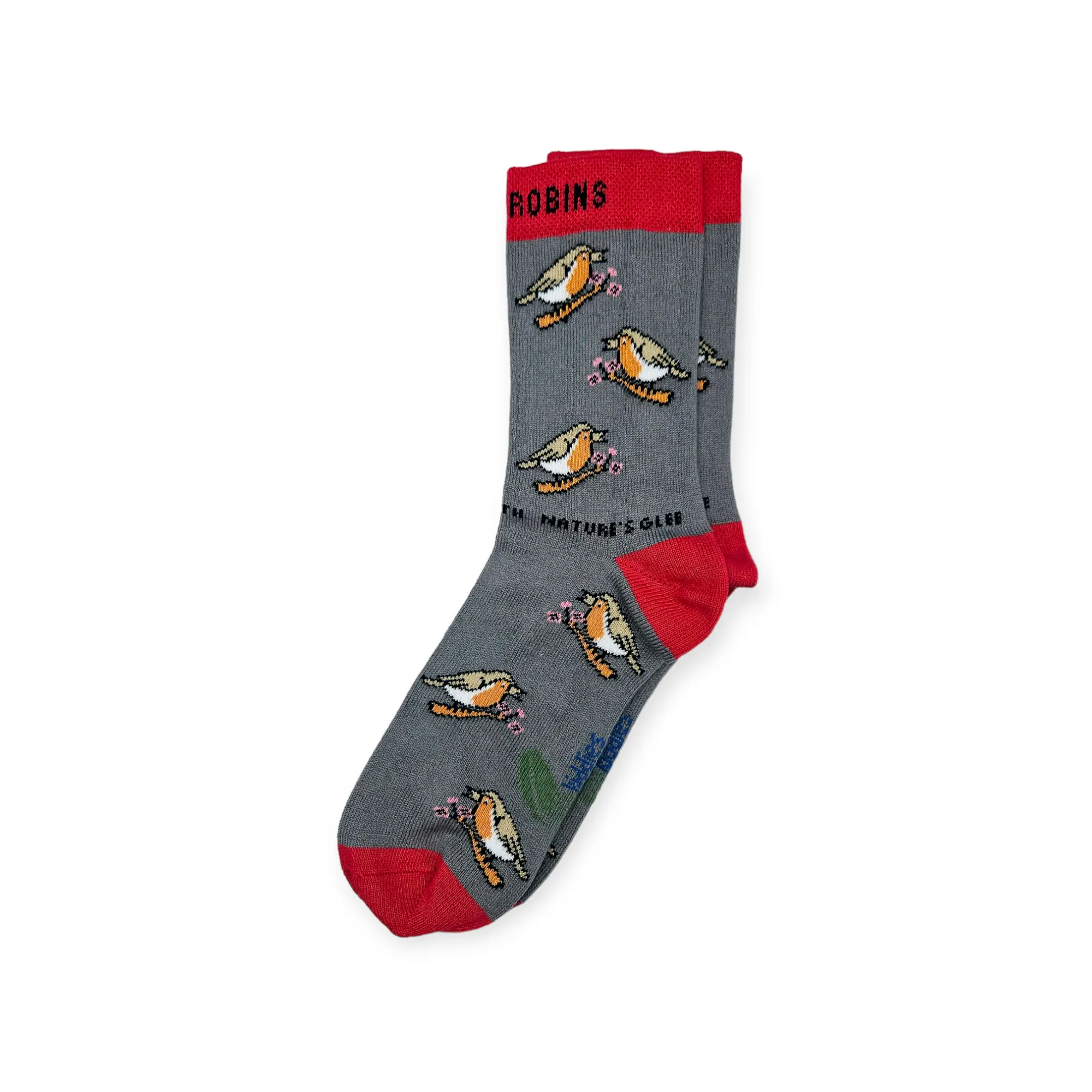 Chirpy Robin Organic Cotton Kids Socks - Image 5