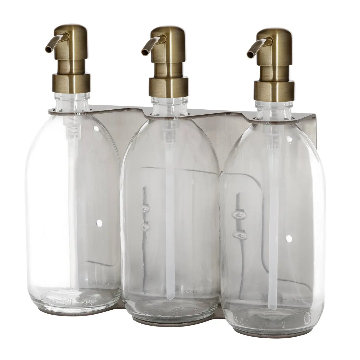 Chrome Triple Wall Mounted Soap Dispenser - Image 8