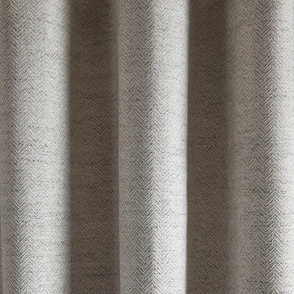 Churchgate Swithland Herringbone Eyelet Curtains - Image 3