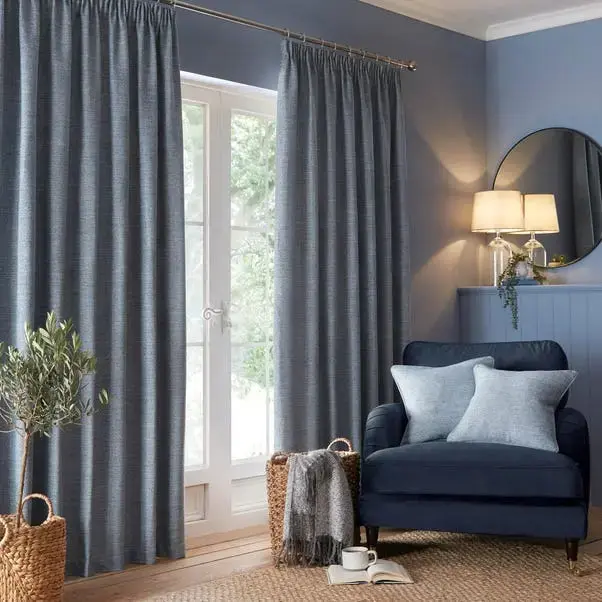 Churchgate Swithland Herringbone Pencil Pleat Curtains - Image 2
