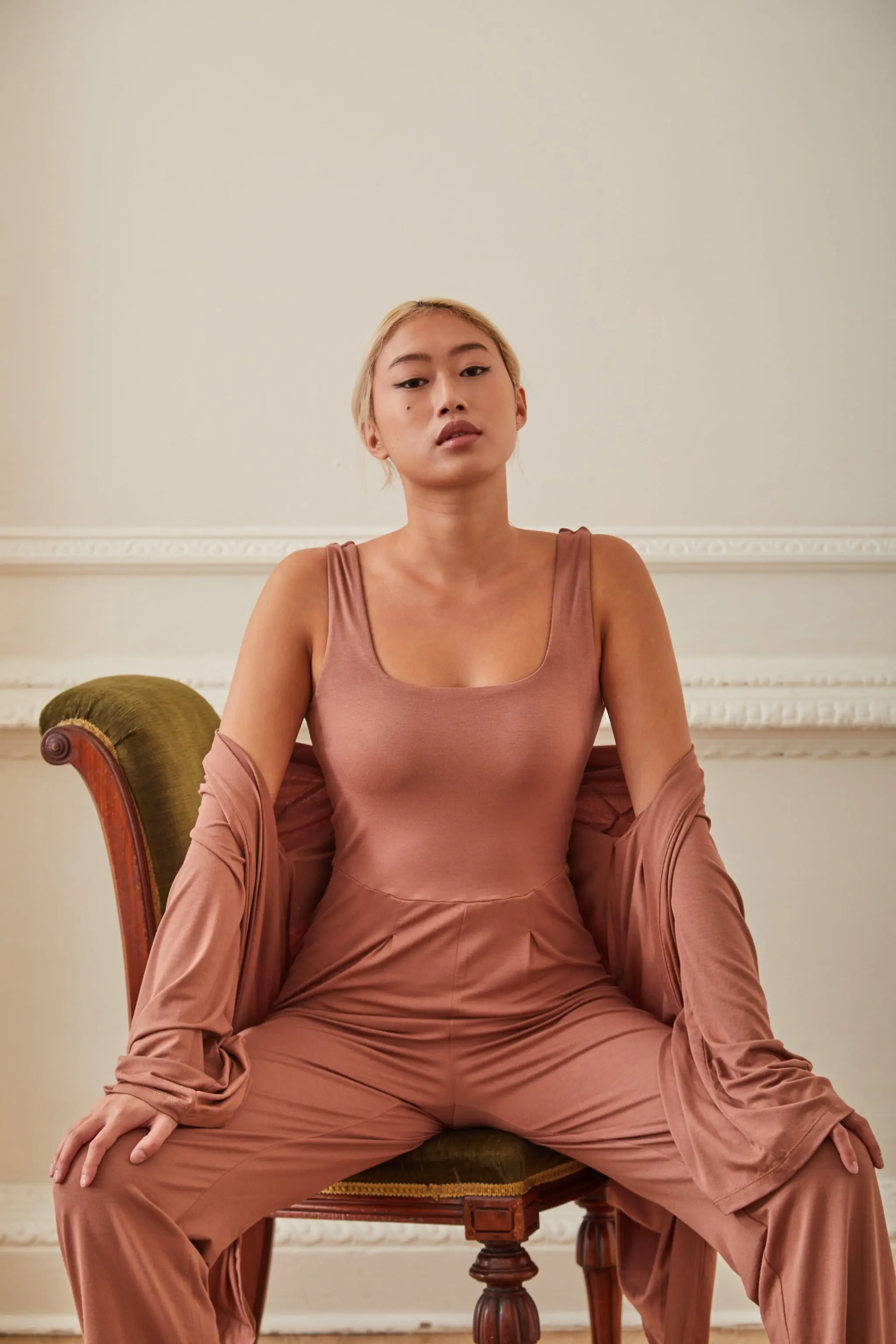 Ciara Organic Cotton Jumpsuit - Cappuccino - Image 3