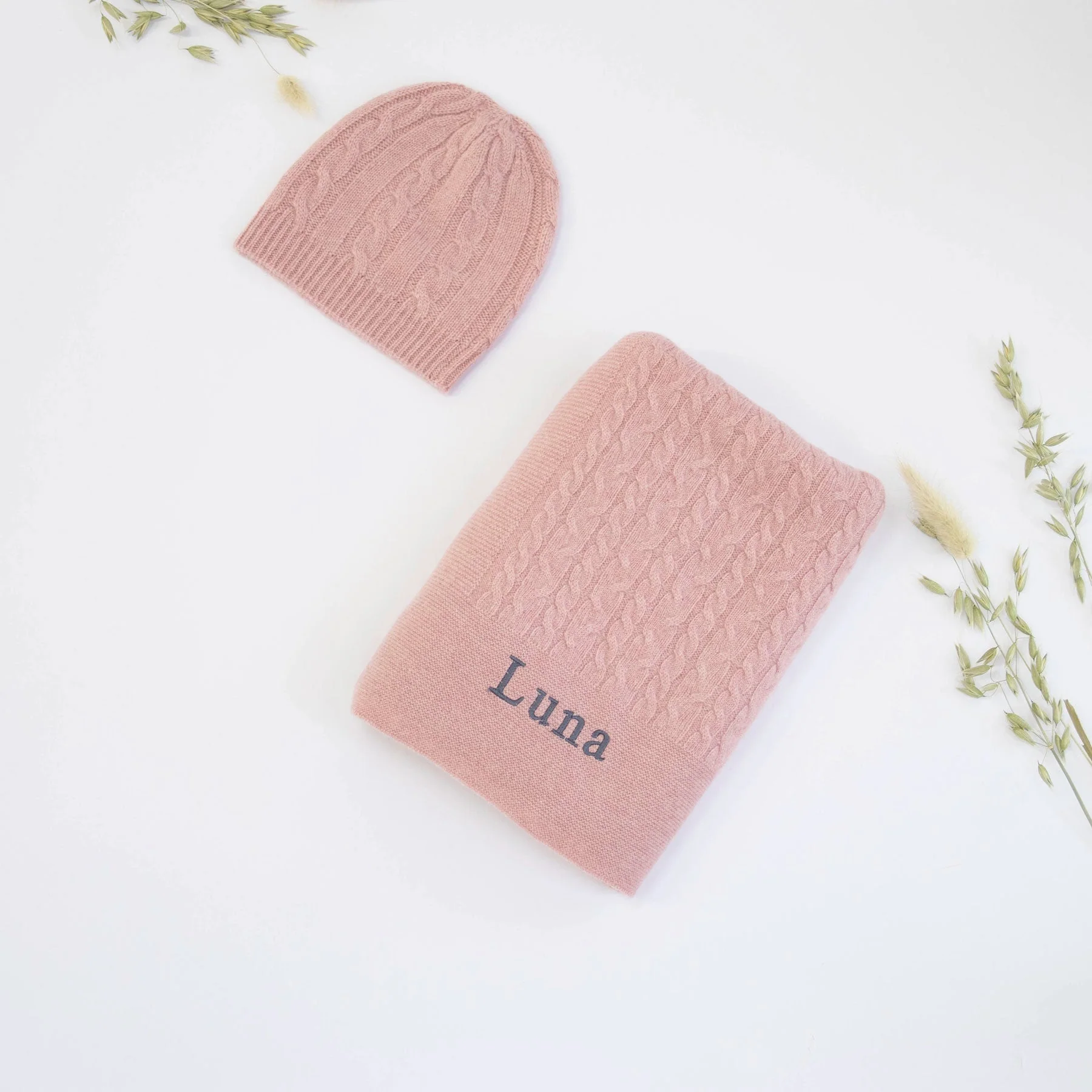 CLASSIC CASHMERE BABY GIFT SET - ROSEWOOD - Image 2