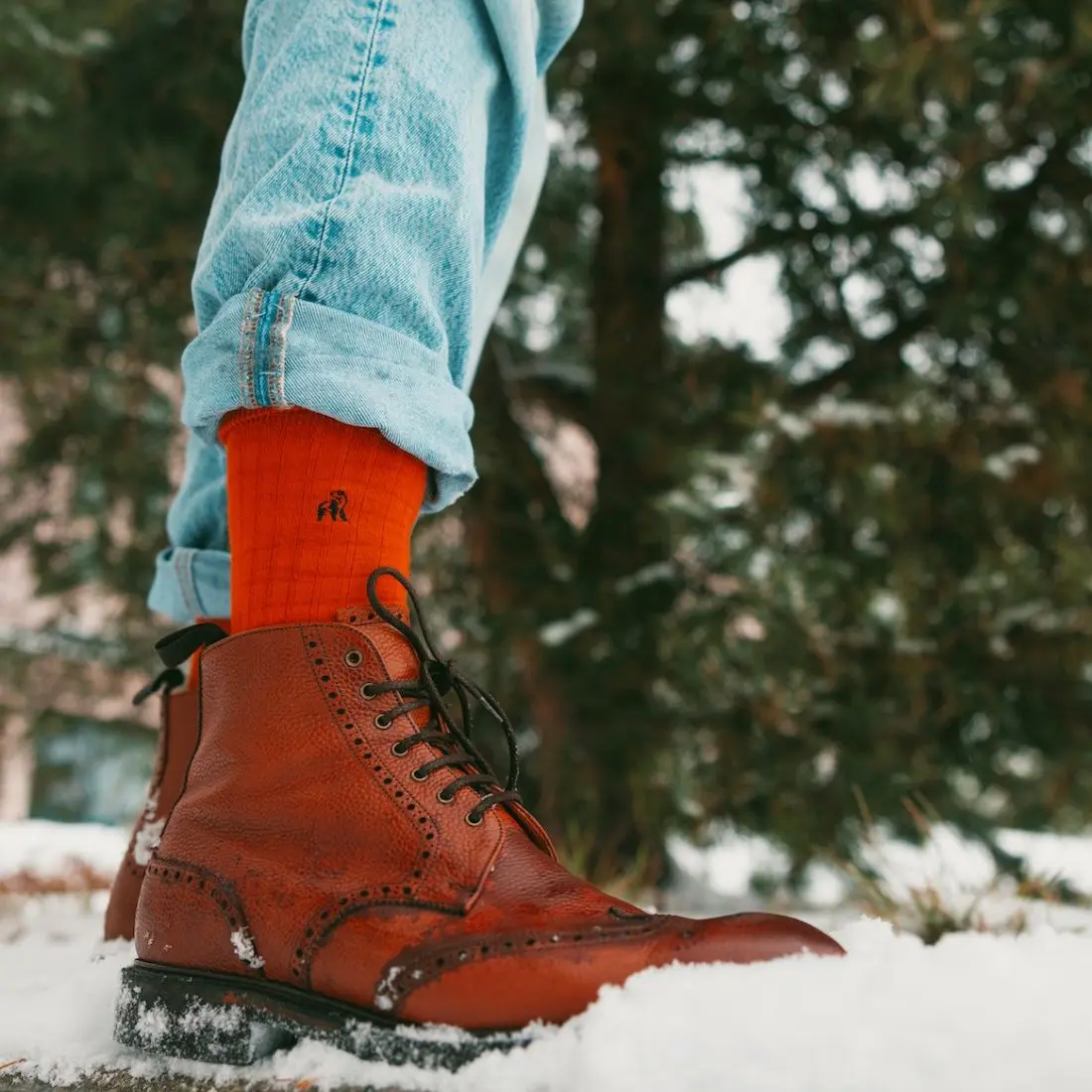 Classic Red Bamboo Socks (Comfort Cuff) - Image 3