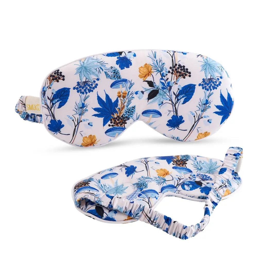 Cornflower Cloud Padded Satin Sleep Mask - Image 4