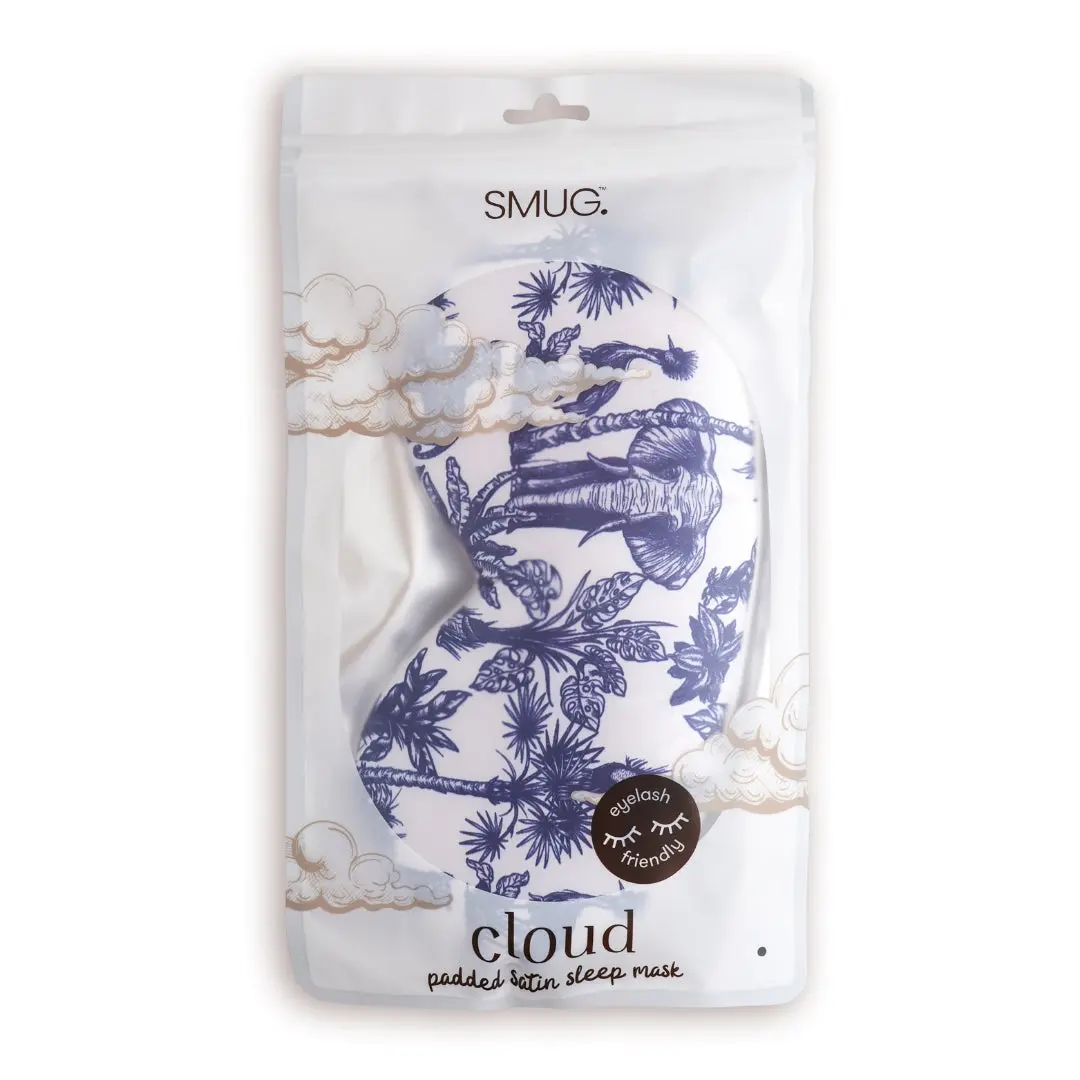 Elephant Cloud Padded Satin Sleep Mask - Image 4