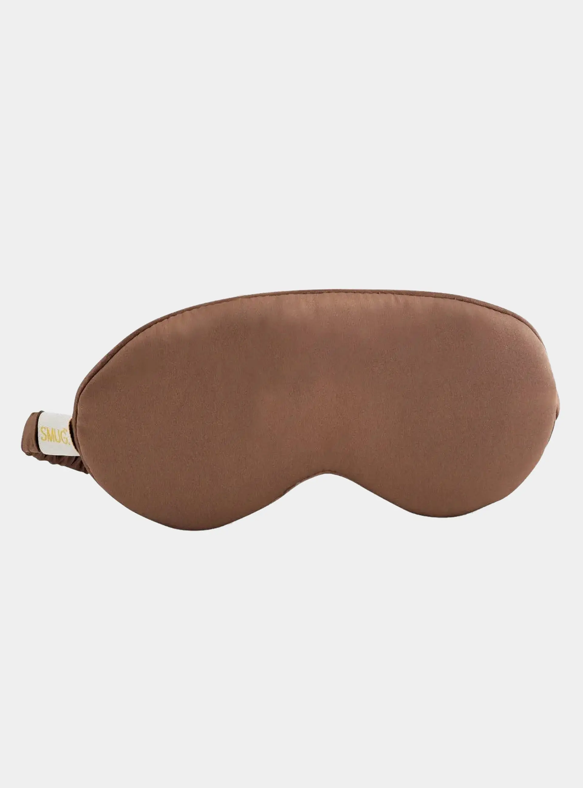 Mocha Cloud Padded Satin Sleep Mask