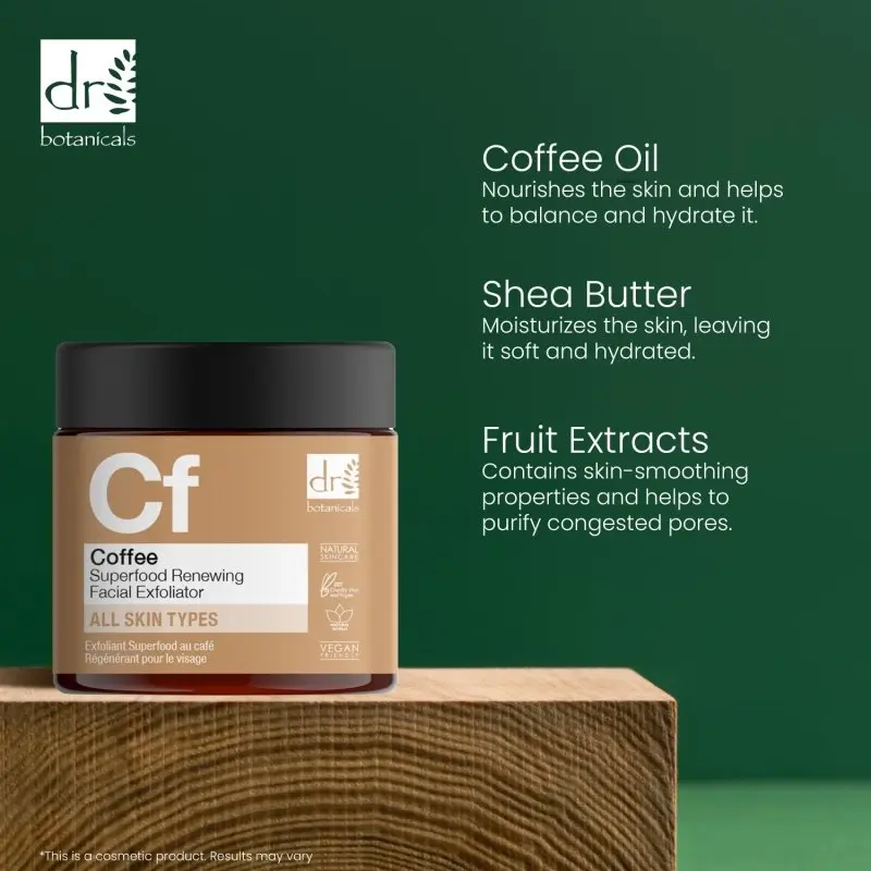 Coffee Superfood Renewing Facial Exfoliator 60ml - Image 6