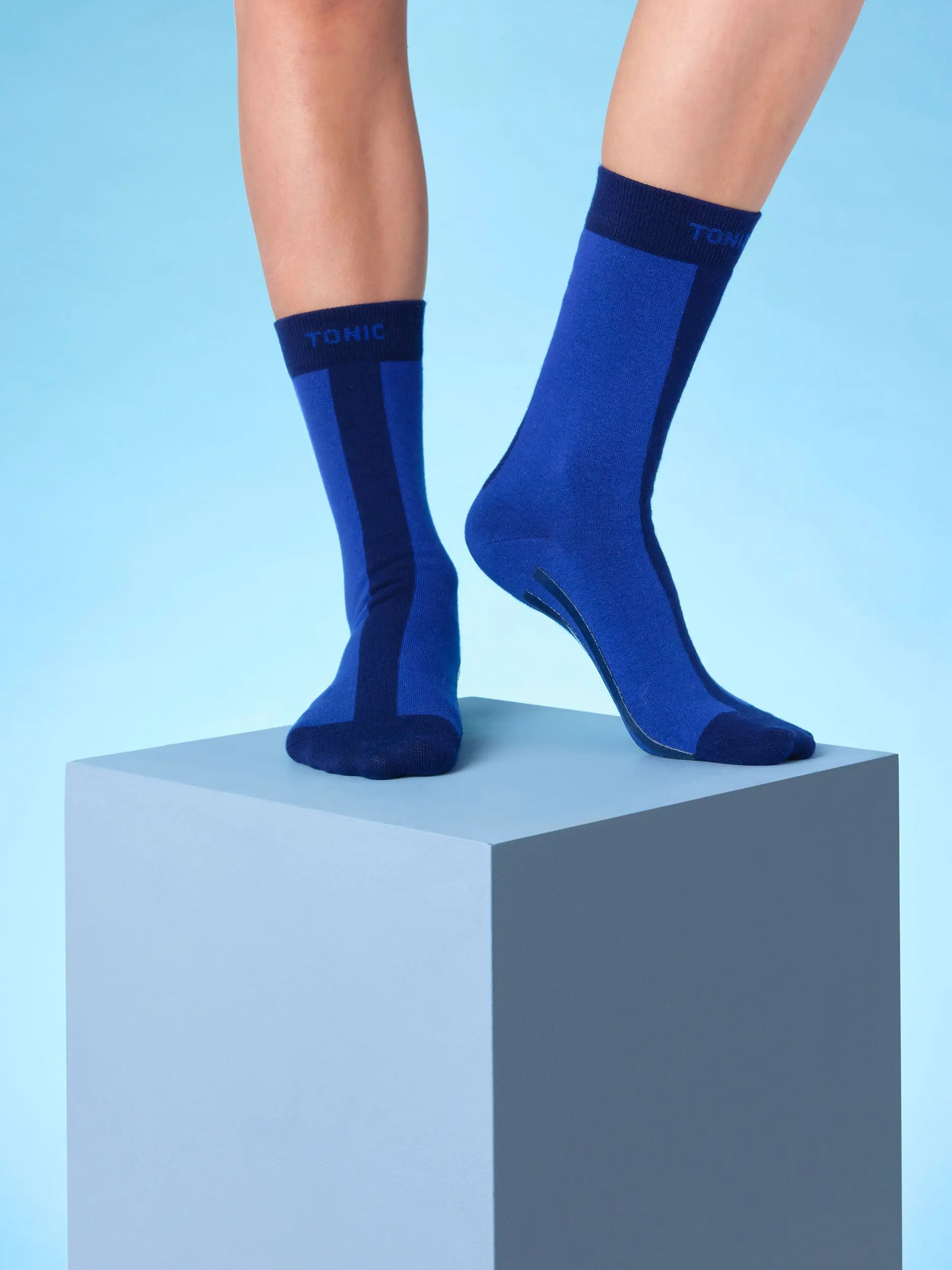 Colour Pop Hospital Socks Cobalt - Image 4