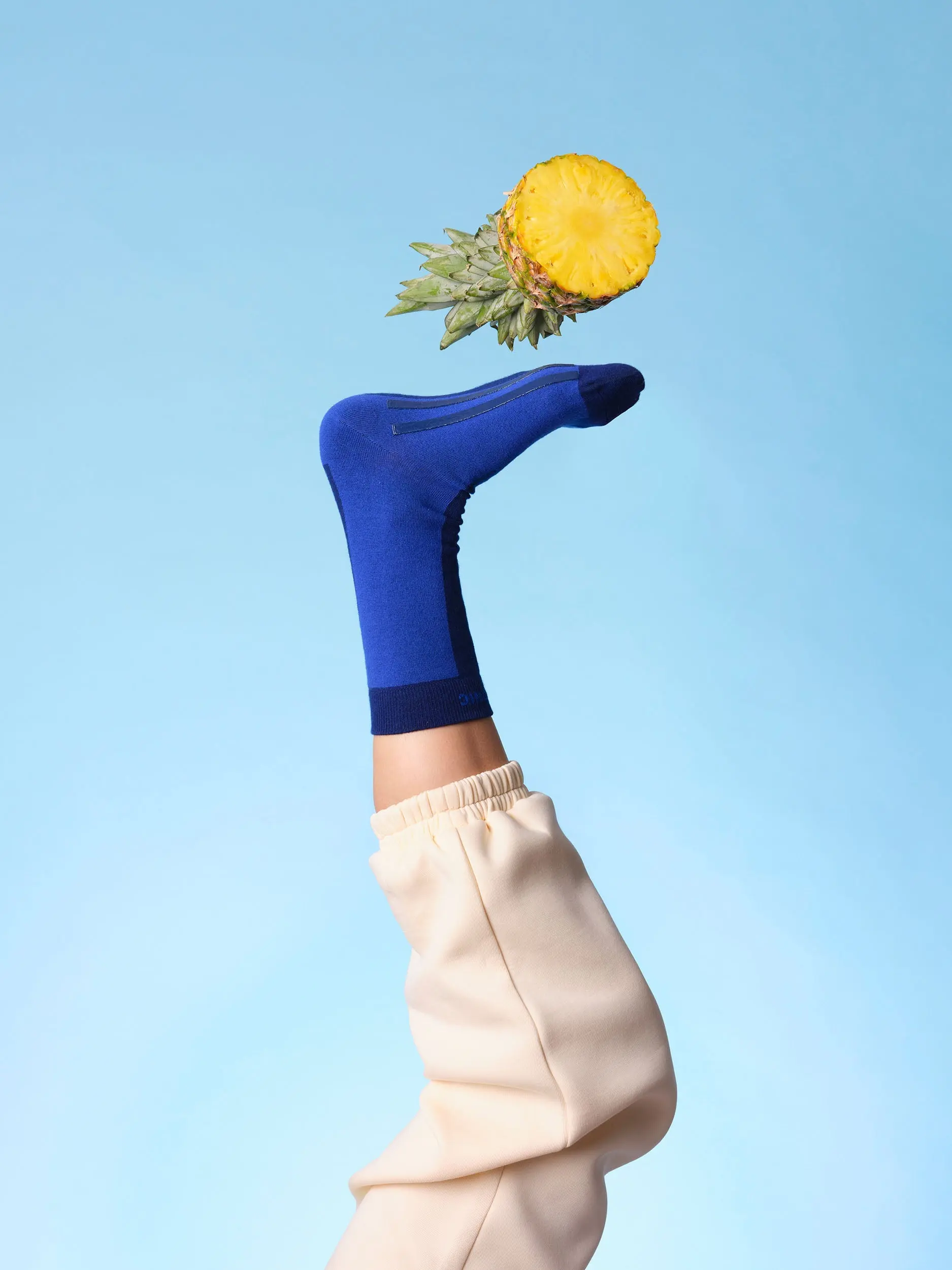 Colour Pop Hospital Socks Cobalt - Image 6