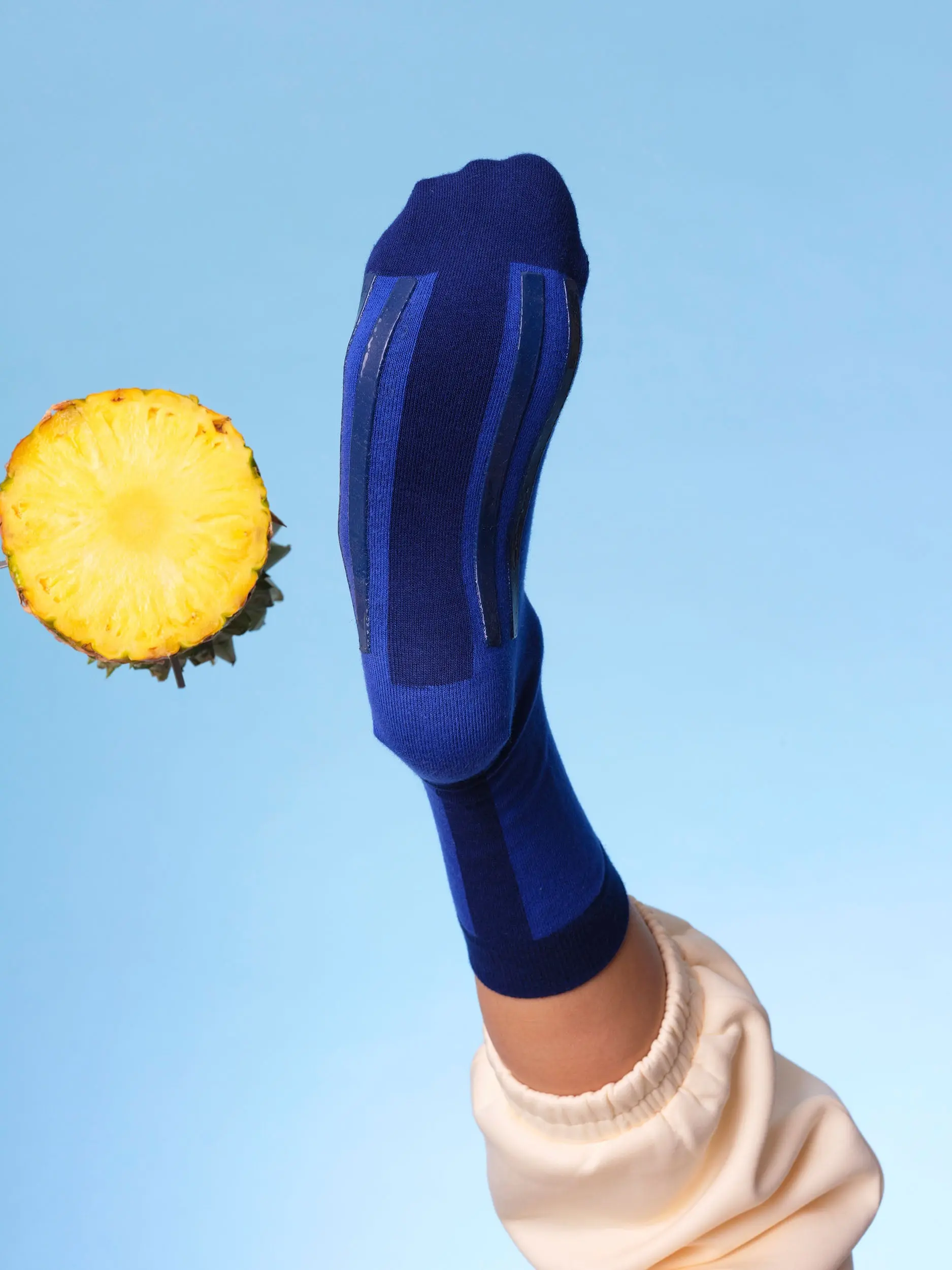 Colour Pop Hospital Socks Cobalt - Image 7