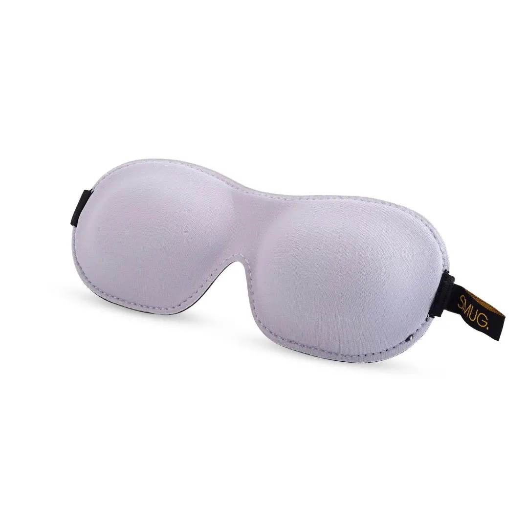 Grey Contoured 3D Blackout Sleep Mask
