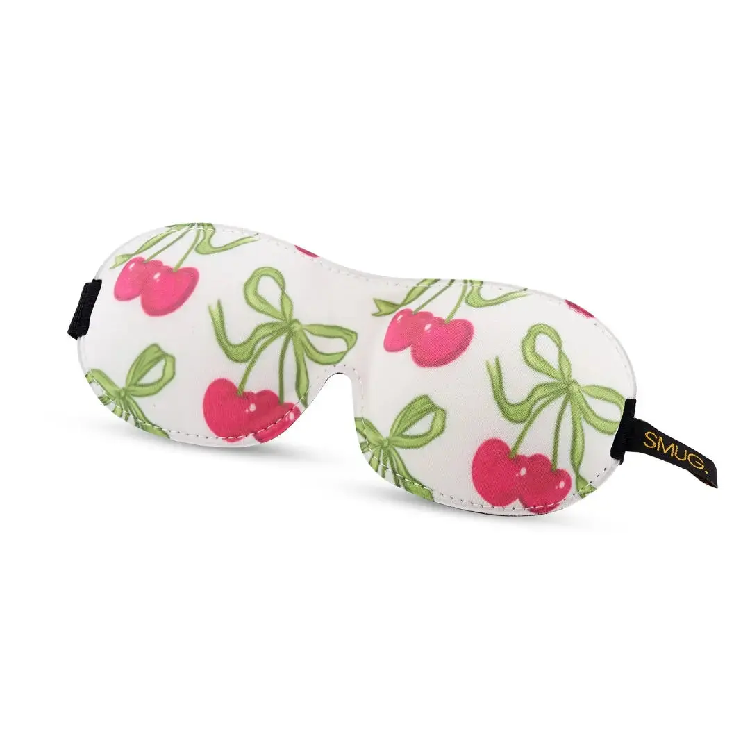White Cherries Contoured 3D Blackout Sleep Mask - Image 3