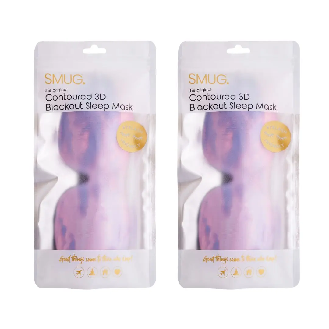 Contoured Sleep Mask Twin Pack Sets - Various Designs - Image 2