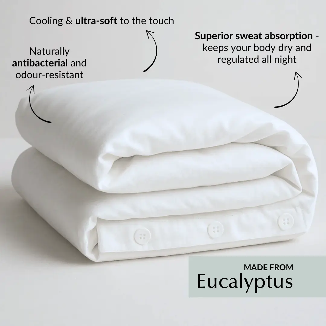 Cool & Comfy Silk Duvet Cover (Eucalyptus) - Image 2