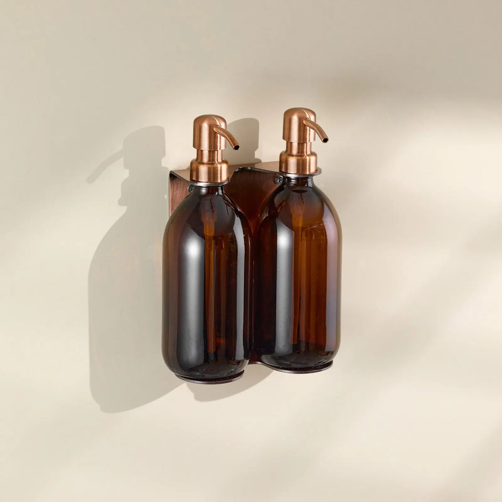 Copper Double Wall Mounted Soap Dispenser - Image 2