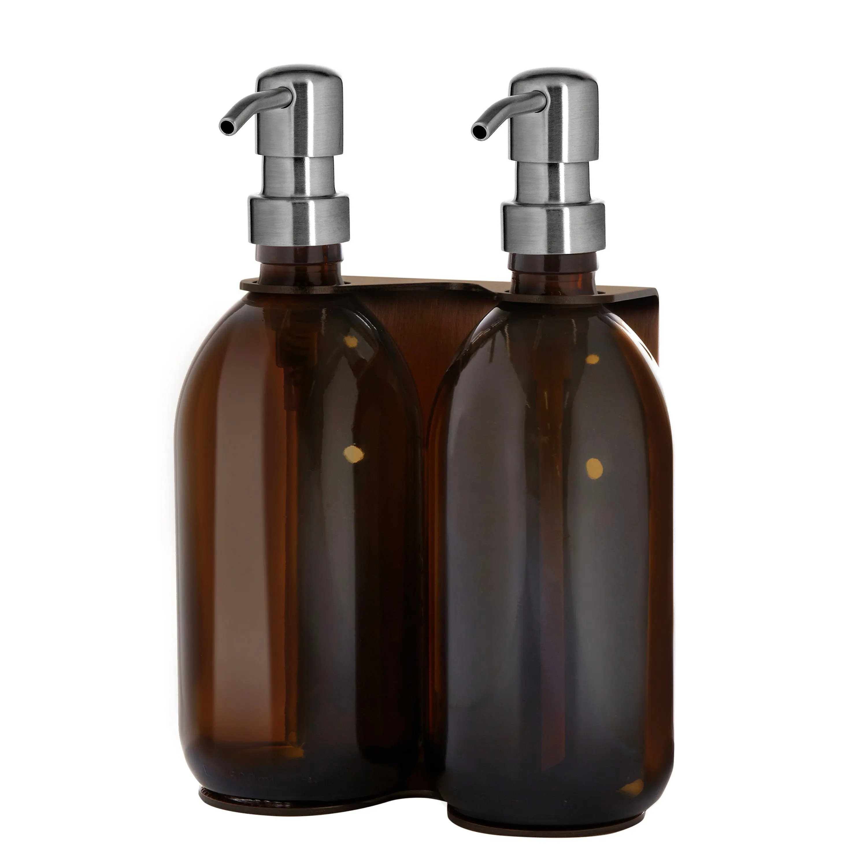 Copper Double Wall Mounted Soap Dispenser - Image 6
