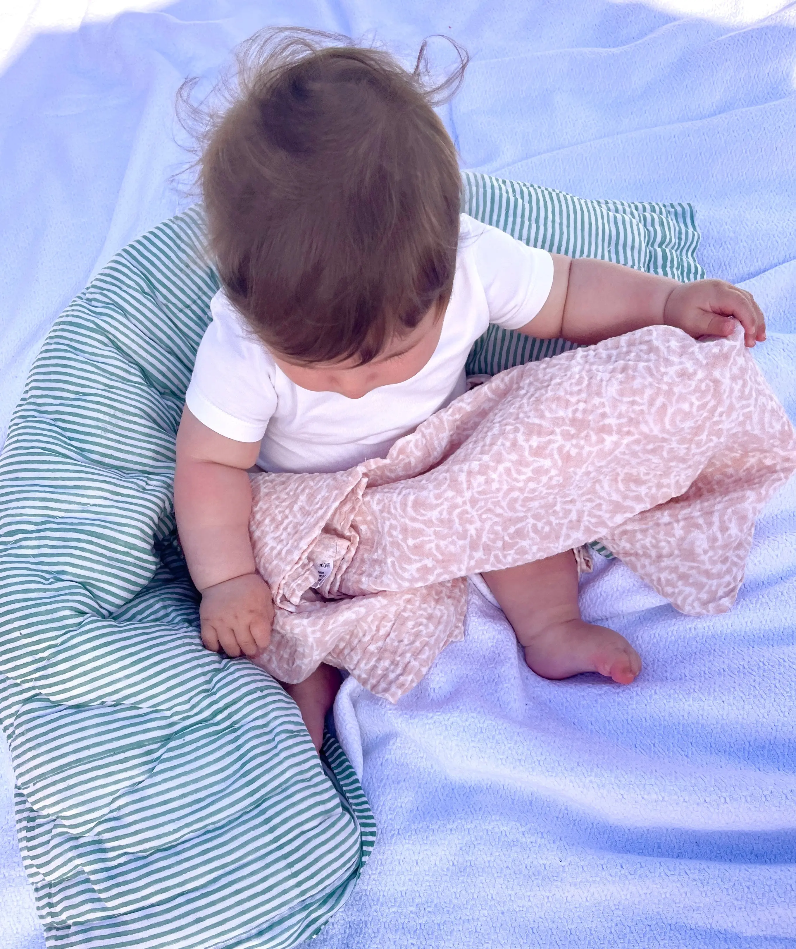 Coral Muslin Swaddle - Image 2