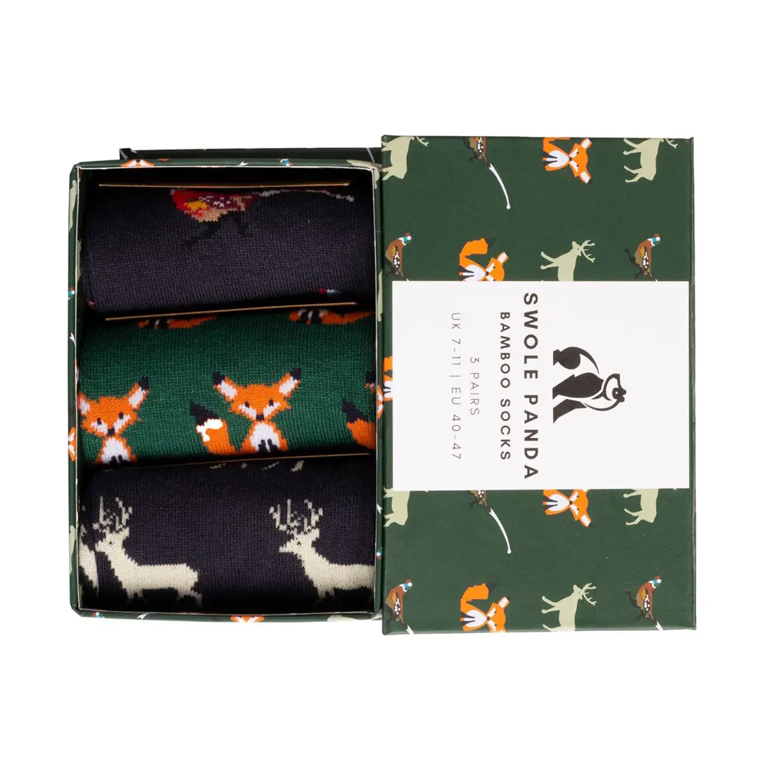 Countryside Sock Box - 3 Pairs of Bamboo Socks (His) - Image 3