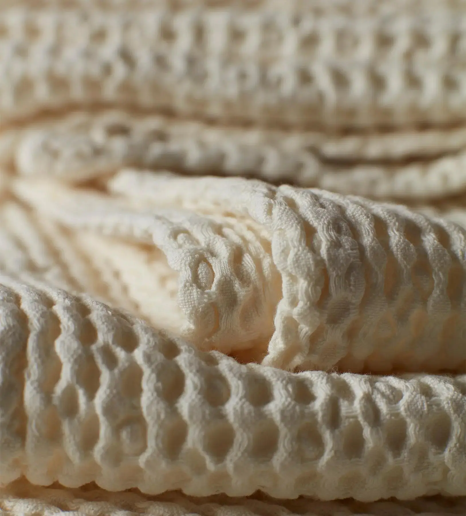 French Blue 100% Cotton Waffle Towels - Image 8