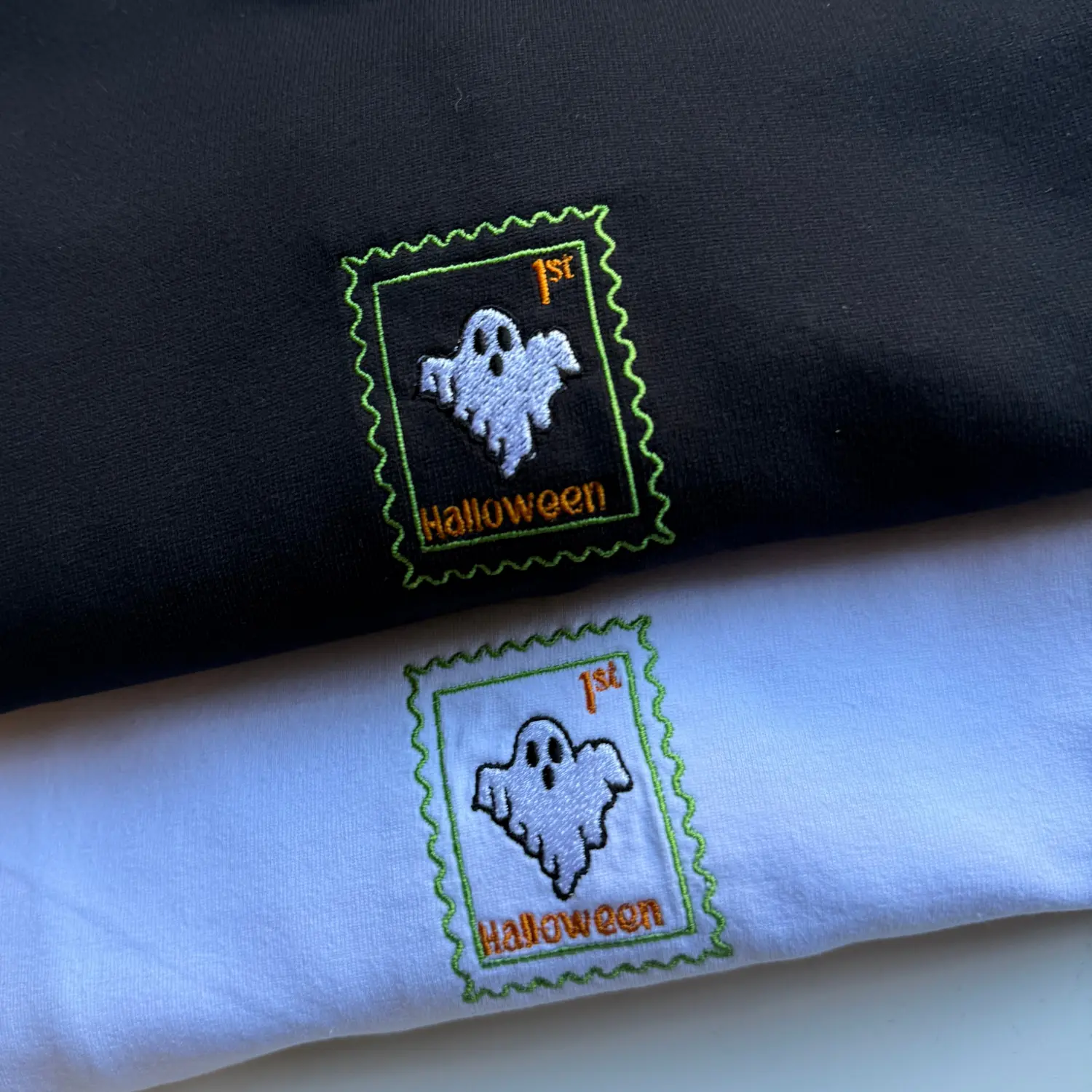 Cute Spooky Ghost Cropped Sweatshirt - Halloween - Relaxed Fit - Image 4