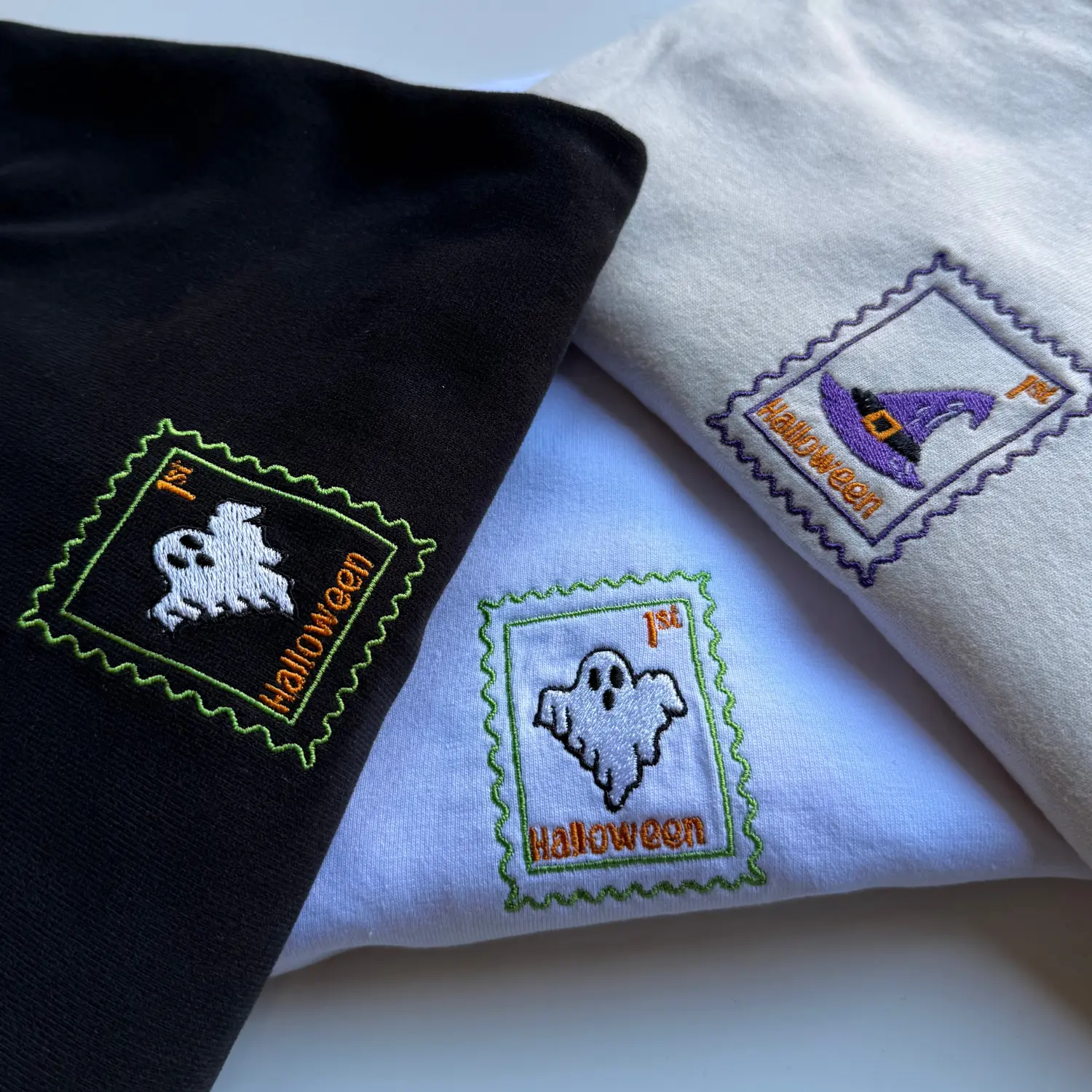 Cute Spooky Ghost Sweatshirt - Halloween - Relaxed Fit - Image 2