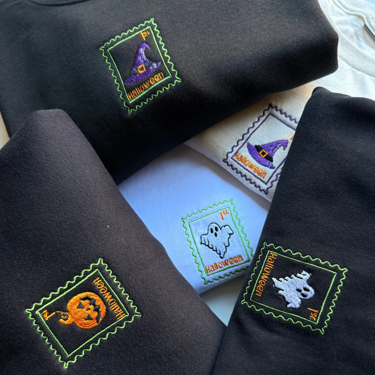 Cute Spooky Ghost Sweatshirt - Halloween - Relaxed Fit - Image 3