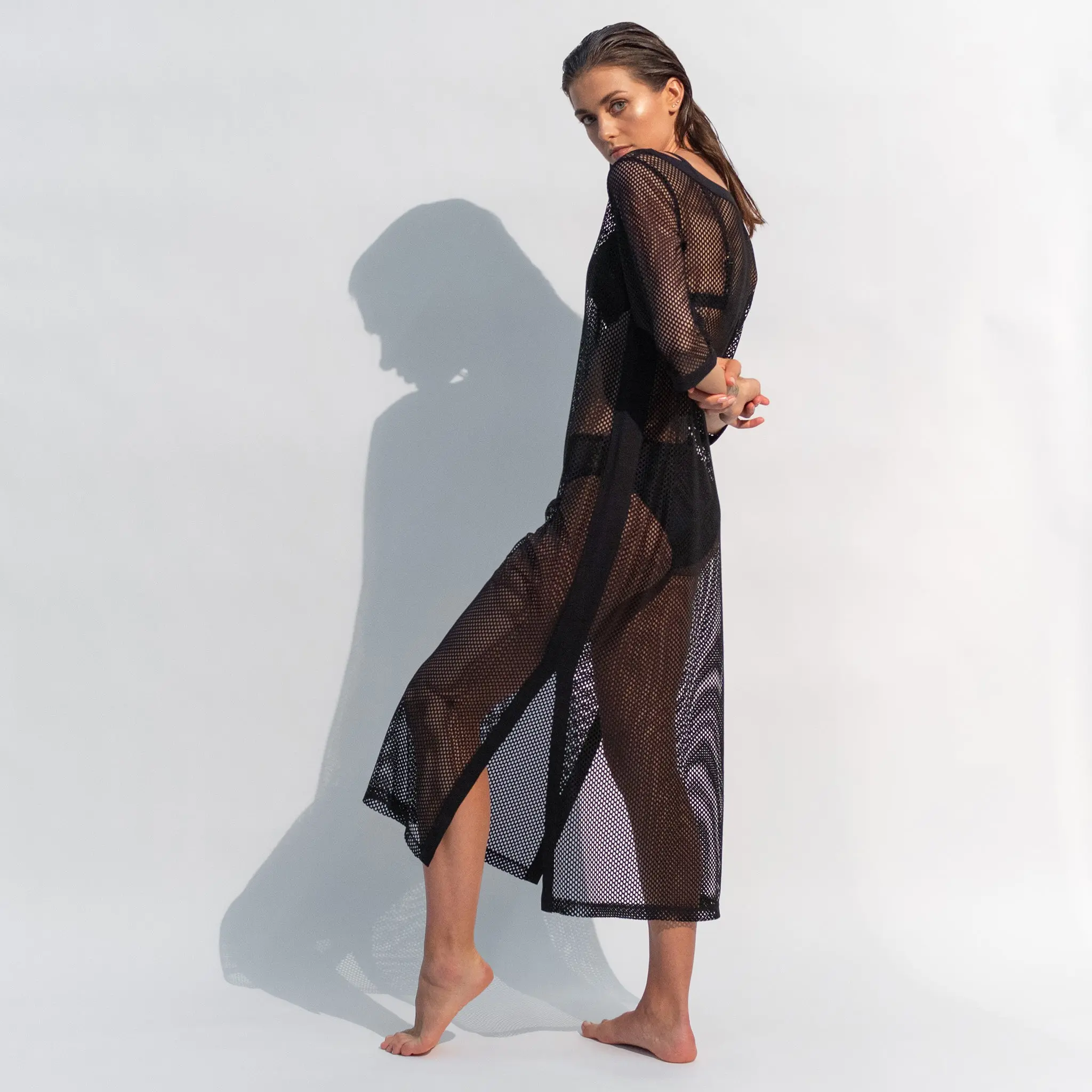 Daring Net Dress Black - Image 4