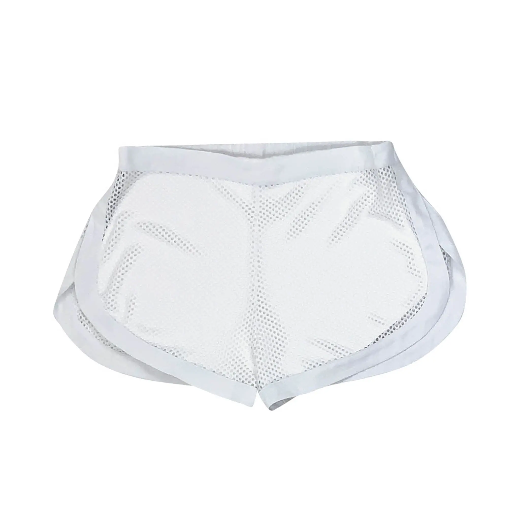 White Women's Daring Net Shorts