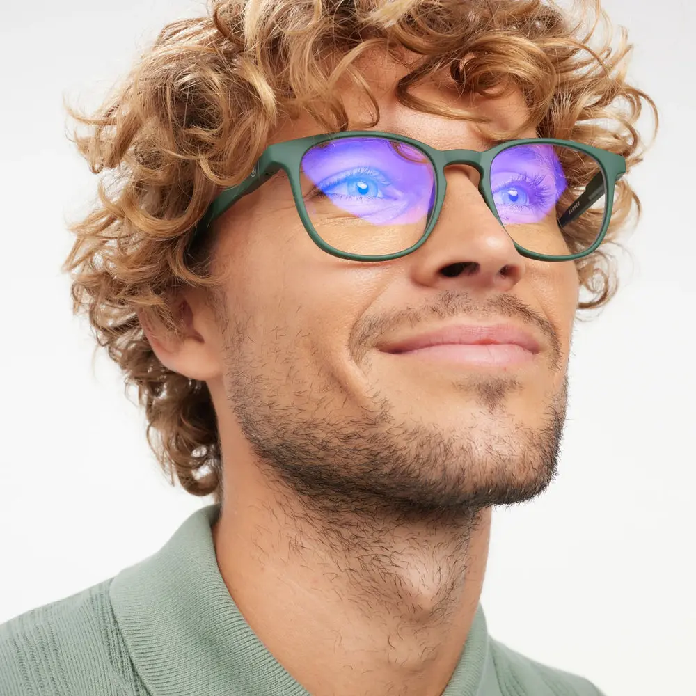 Dark Green Dalston Glasses - Image 2