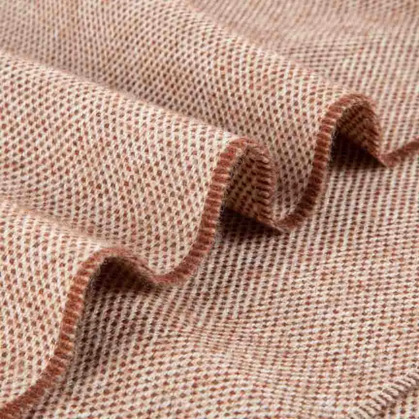 Daydreams - Merino Lambswool Throw - Hazelnut - Image 4
