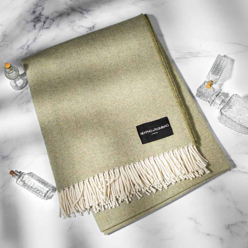 Daydreams - Merino Lambswool Throw - Sage - Image 3