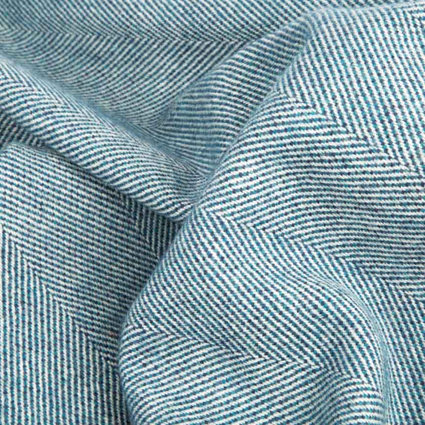 Daydreams - Merino Lambswool Throw - Sea Blue - Image 7
