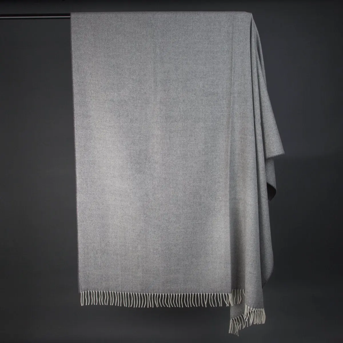 Daydreams - Merino Lambswool Throw - Soft Grey - Image 3